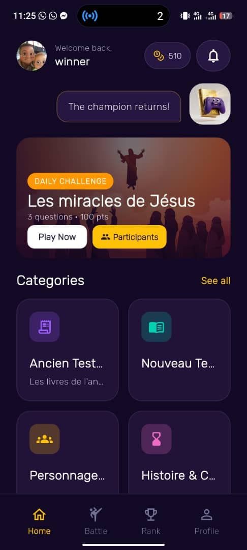 Accueil - Game of Bible